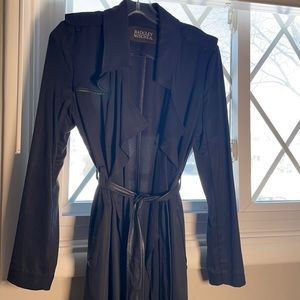 Badgley Mischka Women’s Angelina Tencel Trenchcoat - Navy